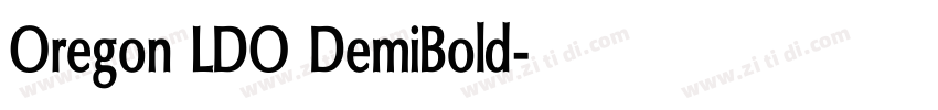 Oregon LDO DemiBold字体转换